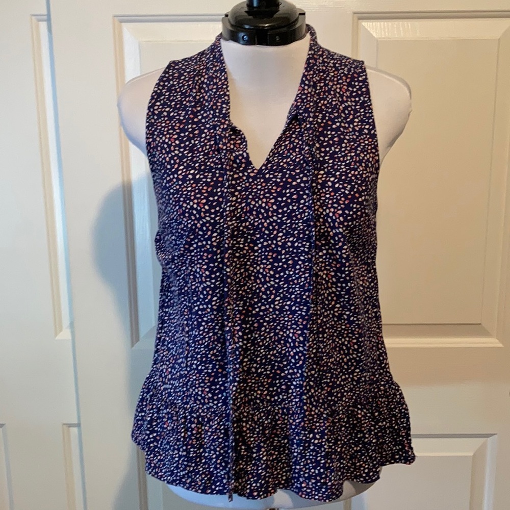 Sleeveless Print Top